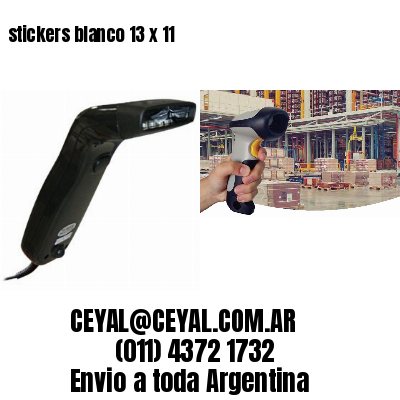 stickers blanco 13 x 11