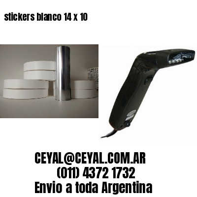 stickers blanco 14 x 10