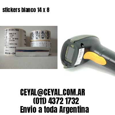 stickers blanco 14 x 8