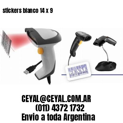 stickers blanco 14 x 9