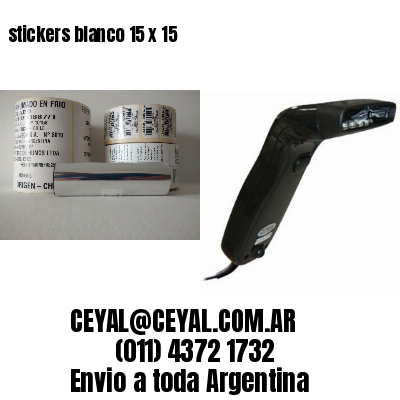 stickers blanco 15 x 15
