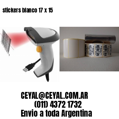stickers blanco 17 x 15