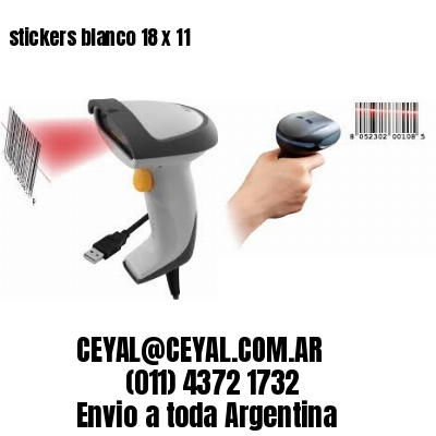 stickers blanco 18 x 11