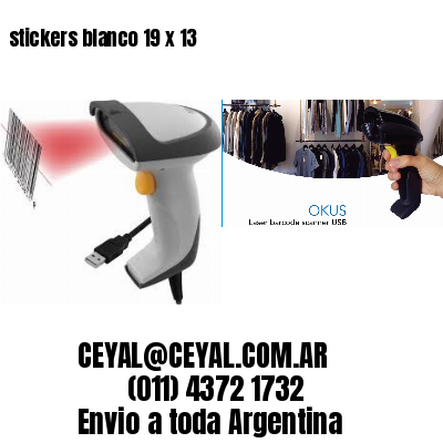 stickers blanco 19 x 13