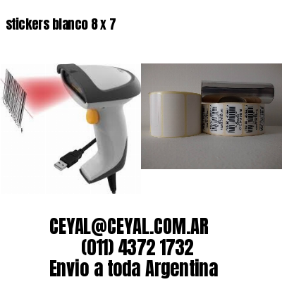 stickers blanco 8 x 7