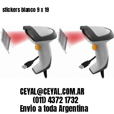 stickers blanco 9 x 19