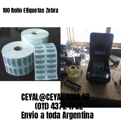 100 Rollo Etiquetas Zebra