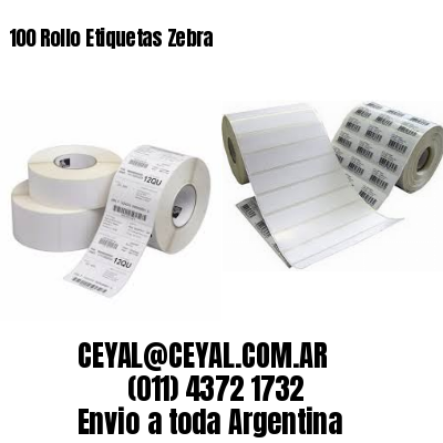 100 Rollo Etiquetas Zebra