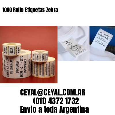 1000 Rollo Etiquetas Zebra