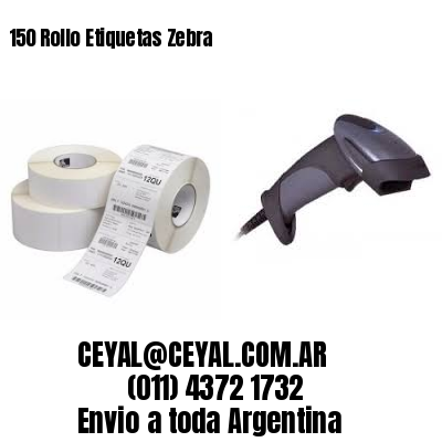 150 Rollo Etiquetas Zebra