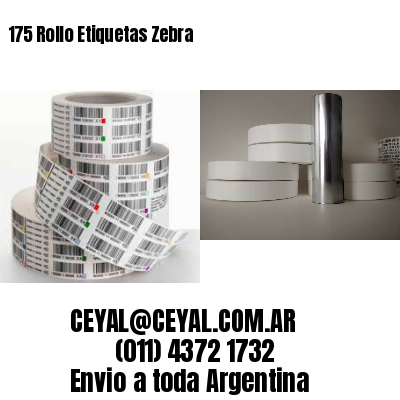 175 Rollo Etiquetas Zebra