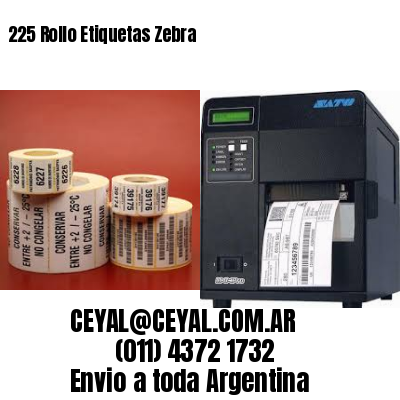 225 Rollo Etiquetas Zebra