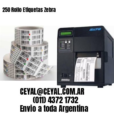 250 Rollo Etiquetas Zebra
