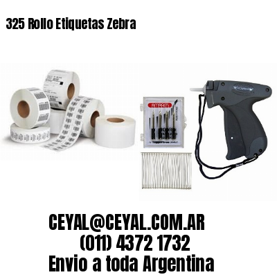 325 Rollo Etiquetas Zebra