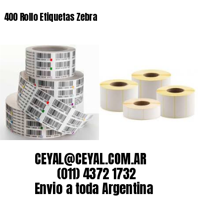 400 Rollo Etiquetas Zebra
