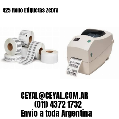 425 Rollo Etiquetas Zebra