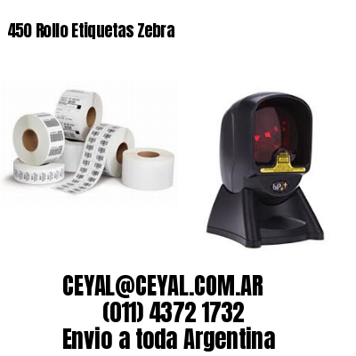 450 Rollo Etiquetas Zebra