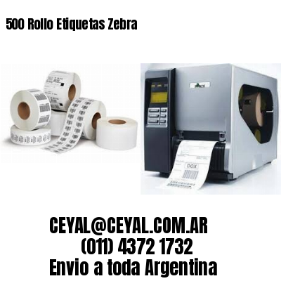 500 Rollo Etiquetas Zebra