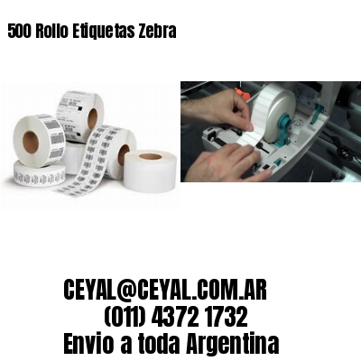 500 Rollo Etiquetas Zebra