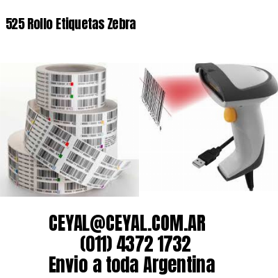 525 Rollo Etiquetas Zebra