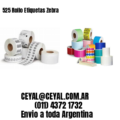 525 Rollo Etiquetas Zebra