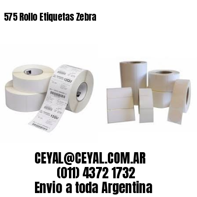 575 Rollo Etiquetas Zebra