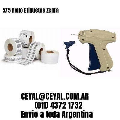 575 Rollo Etiquetas Zebra