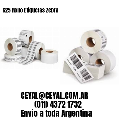 625 Rollo Etiquetas Zebra