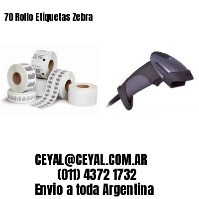 70 Rollo Etiquetas Zebra