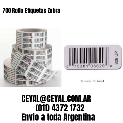 700 Rollo Etiquetas Zebra