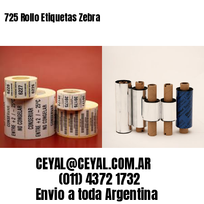 725 Rollo Etiquetas Zebra