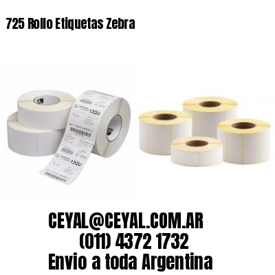 725 Rollo Etiquetas Zebra