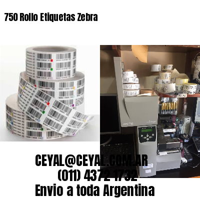 750 Rollo Etiquetas Zebra