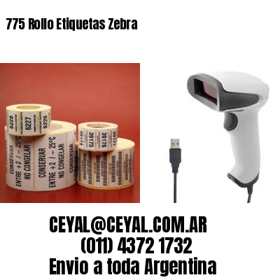 775 Rollo Etiquetas Zebra