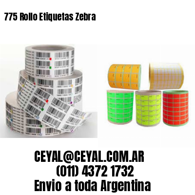 775 Rollo Etiquetas Zebra