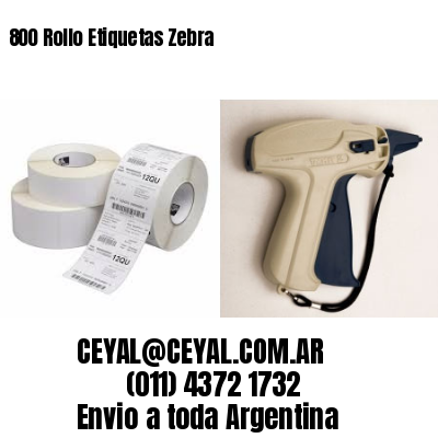 800 Rollo Etiquetas Zebra