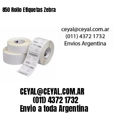 850 Rollo Etiquetas Zebra