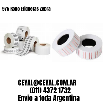 975 Rollo Etiquetas Zebra