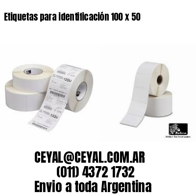 Etiquetas para identificación 100 x 50