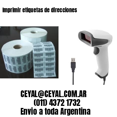Imprimir etiquetas de direcciones
