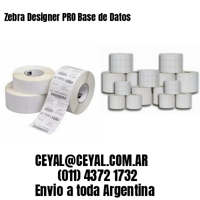 Zebra Designer PRO Base de Datos