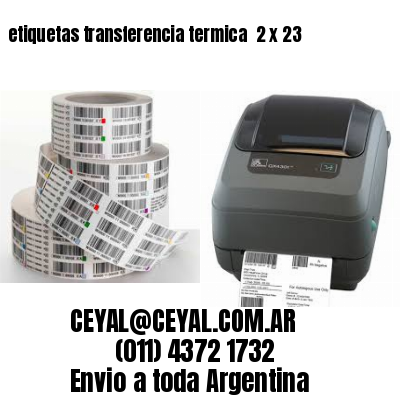 etiquetas transferencia termica  2 x 23