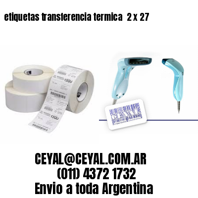 etiquetas transferencia termica  2 x 27