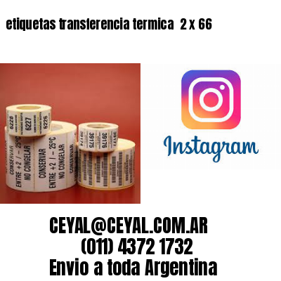 etiquetas transferencia termica  2 x 66