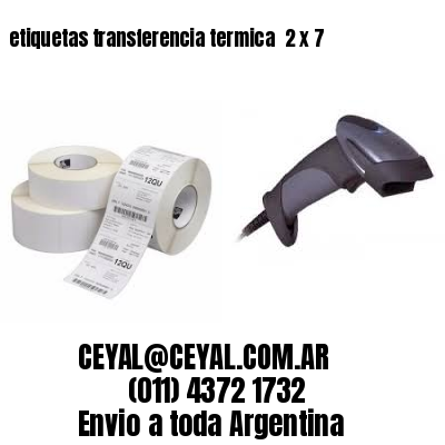 etiquetas transferencia termica  2 x 7