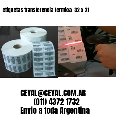 etiquetas transferencia termica  32 x 21