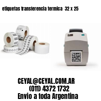 etiquetas transferencia termica  32 x 25