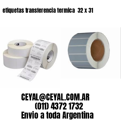 etiquetas transferencia termica  32 x 31