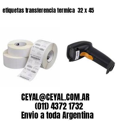 etiquetas transferencia termica  32 x 45