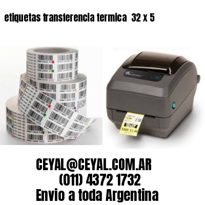 etiquetas transferencia termica  32 x 5